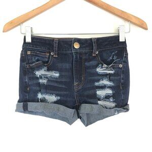 American Eagle Hi Rise Shortie Shorts 00